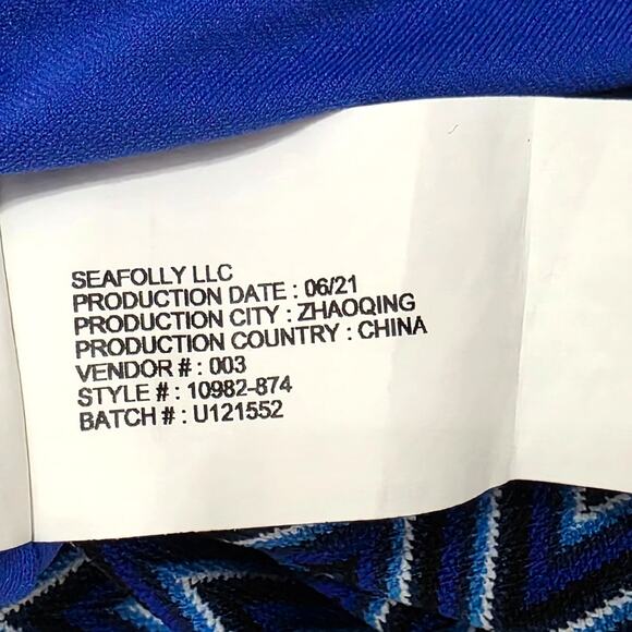 Seafolly Cleo Maillot One-Piece Swimsuit Indigo Blue Size 6 - Picture 9 of 12